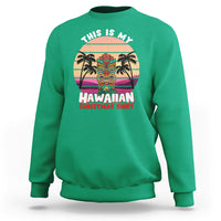 This Is My Hawaiian Christmas Shirt Retro Tropical Xmas Hawaii Tiki Sweatshirt - Wonder Print Shop
