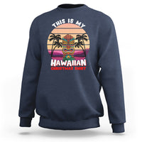 This Is My Hawaiian Christmas Shirt Retro Tropical Xmas Hawaii Tiki Sweatshirt - Wonder Print Shop