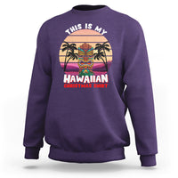 This Is My Hawaiian Christmas Shirt Retro Tropical Xmas Hawaii Tiki Sweatshirt - Wonder Print Shop