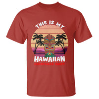 This Is My Hawaiian Christmas Shirt Retro Tropical Xmas Hawaii Tiki T Shirt - Wonder Print Shop