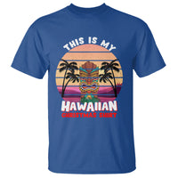 This Is My Hawaiian Christmas Shirt Retro Tropical Xmas Hawaii Tiki T Shirt - Wonder Print Shop