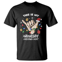 This Is My Hawaiian Christmas Shirt Tropical Xmas Hawaii Shaka T Shirt - Wonder Print Shop