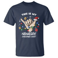 This Is My Hawaiian Christmas Shirt Tropical Xmas Hawaii Shaka T Shirt - Wonder Print Shop