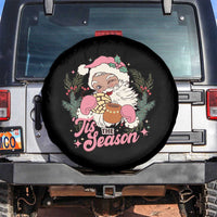 Retro Pink Santa Spare Tire Cover Tis The Season Feliz Navidad Latin America Mexican Christmas