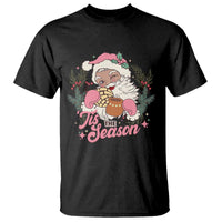Retro Pink Santa T Shirt Tis The Season Feliz Navidad Latin America Mexican Christmas - Wonder Print Shop
