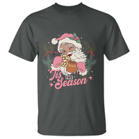 Retro Pink Santa T Shirt Tis The Season Feliz Navidad Latin America Mexican Christmas - Wonder Print Shop