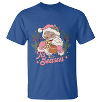 Retro Pink Santa T Shirt Tis The Season Feliz Navidad Latin America Mexican Christmas - Wonder Print Shop
