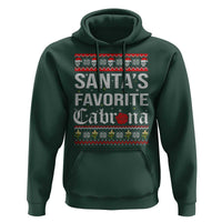 Funny Mexican Ugly Christmas Hoodie Santa's Favorite Cabrona Xmas Party Gift