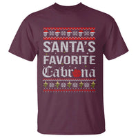 Funny Mexican Ugly Christmas T Shirt Santa's Favorite Cabrona Xmas Party Gift - Wonder Print Shop