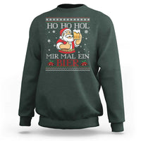Funny Mexican Santa Drinking Sweatshirt Ho Ho Hol Mir Mal Ein Bier Hold Me A Beer Xmas Party - Wonder Print Shop