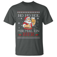 Funny Mexican Santa Drinking T Shirt Ho Ho Hol Mir Mal Ein Bier Hold Me A Beer Xmas Party - Wonder Print Shop