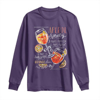 Aperol Spritz Long Sleeve Shirt Cocktail Recipe Drinking Lover Gift