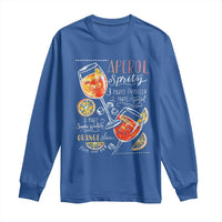 Aperol Spritz Long Sleeve Shirt Cocktail Recipe Drinking Lover Gift