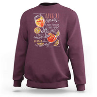 Aperol Spritz Sweatshirt Cocktail Recipe Drinking Lover Gift - Wonder Print Shop