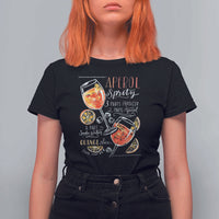 Aperol Spritz T Shirt For Women Cocktail Recipe Drinking Lover Gift - Wonder Print Shop