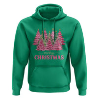 Pink Christmas Tree Farm Hoodie Merry Xmas Ornaments Family Holiday Pajamas