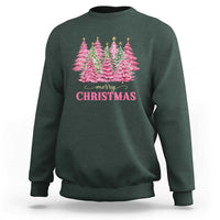 Pink Christmas Tree Farm Sweatshirt Merry Xmas Ornaments Family Holiday Pajamas - Wonder Print Shop
