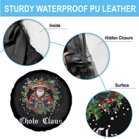 Funny Mexican Santa Spare Tire Cover Cholo Claus Christmas in Mexico