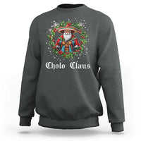 Funny Mexican Santa Sweatshirt Cholo Claus Christmas in Mexico - Wonder Print Shop