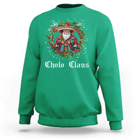 Funny Mexican Santa Sweatshirt Cholo Claus Christmas in Mexico - Wonder Print Shop