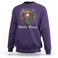 Funny Mexican Santa Sweatshirt Cholo Claus Christmas in Mexico - Wonder Print Shop