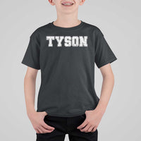 Team Tyson T Shirt For Kid Family Personalized Name Retro Vintage Minimalism - Wonder Print Shop
