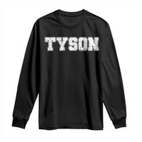 Team Tyson Long Sleeve Shirt Family Personalized Name Retro Vintage Minimalism