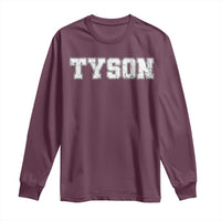 Team Tyson Long Sleeve Shirt Family Personalized Name Retro Vintage Minimalism