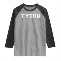 Team Tyson Raglan Shirt Family Personalized Name Retro Vintage Minimalism