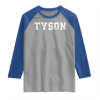 Team Tyson Raglan Shirt Family Personalized Name Retro Vintage Minimalism