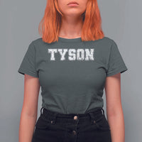 Team Tyson T Shirt For Women Family Personalized Name Retro Vintage Minimalism - Wonder Print Shop