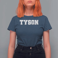 Team Tyson T Shirt For Women Family Personalized Name Retro Vintage Minimalism - Wonder Print Shop