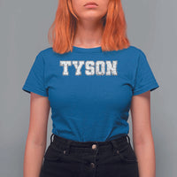 Team Tyson T Shirt For Women Family Personalized Name Retro Vintage Minimalism - Wonder Print Shop