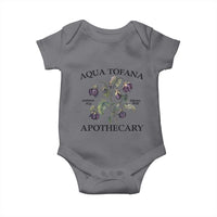 Funny Feminist Baby Onesie Aqua Tofana Apothecary Vintage Minimalism