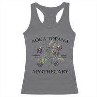 Funny Feminist Racerback Tank Top Aqua Tofana Apothecary Vintage Minimalism
