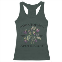 Funny Feminist Racerback Tank Top Aqua Tofana Apothecary Vintage Minimalism