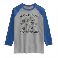 Funny Feminist Raglan Shirt Aqua Tofana Apothecary Vintage Minimalism