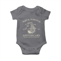 Funny Feminist Baby Onesie Aqua Tofana Apothecary Est 1633 Retro Vintage