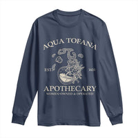 Funny Feminist Long Sleeve Shirt Aqua Tofana Apothecary Est 1633 Retro Vintage
