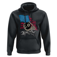 Mechanic Engineer Hoodie Mechanic Auto Car Repair American Flag Vintage Graphic