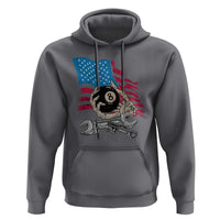 Mechanic Engineer Hoodie Mechanic Auto Car Repair American Flag Vintage Graphic