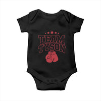 Team Tyson Baby Onesie Family Personalized Name Retro Red
