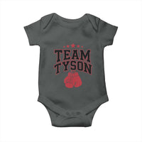 Team Tyson Baby Onesie Family Personalized Name Retro Red
