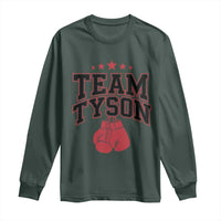 Team Tyson Long Sleeve Shirt Family Personalized Name Retro Red