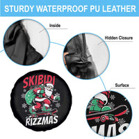 Funny Santa Rizz Christmas Spare Tire Cover Retro Skibidi Rizzmas Claus Skating Board Xmas