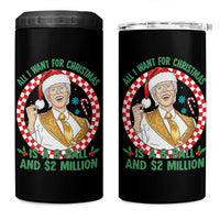 Funny Christmas Wish Billy Meme 4 in 1 Can Cooler Tumbler A 8 Ball and 2 Million Dollars Baby Uncle Santa Hat - Wonder Print Shop