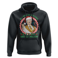 Funny Christmas Wish Billy Meme Hoodie A 8 Ball and 2 Million Dollars Baby Uncle Santa Hat - Wonder Print Shop
