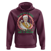 Funny Christmas Wish Billy Meme Hoodie A 8 Ball and 2 Million Dollars Baby Uncle Santa Hat - Wonder Print Shop