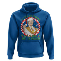 Funny Christmas Wish Billy Meme Hoodie A 8 Ball and 2 Million Dollars Baby Uncle Santa Hat - Wonder Print Shop