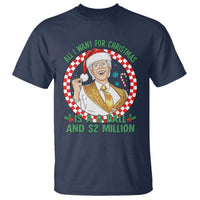 Funny Christmas Wish Billy Meme T Shirt A 8 Ball and 2 Million Dollars Baby Uncle Santa Hat - Wonder Print Shop